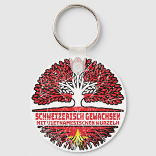 Vietnam Vietnamese Schweizer - Switzerland Baum Keychain