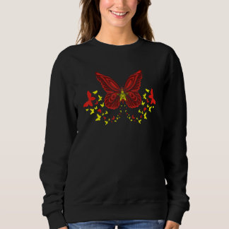 Vietnam Vietnamese Vietnam Flag Butterflies Sweatshirt