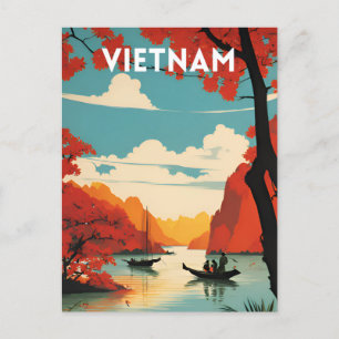 Vietnam Vintage Postcard