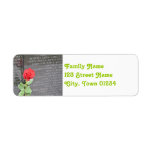 Vietnam Wall Memorial Label