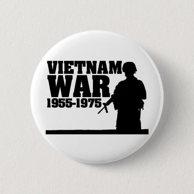 Vietnam War 1955-1975 Button (Front)