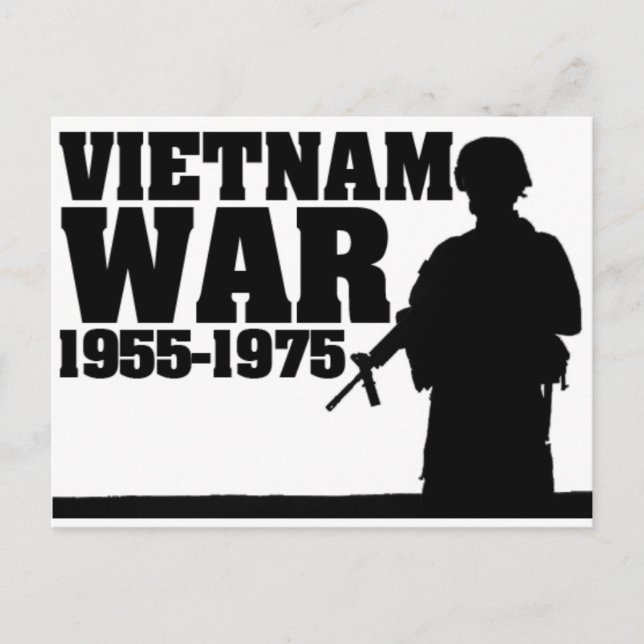 Vietnam War 1955-1975 Postcard (Front)