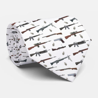 Vietnam War American Weapons Neck Tie