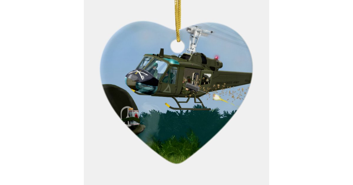 Bell-Huey UH-1D Helicopter 2013 Hallmark Ornament 
