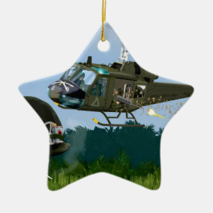 Vietnam War Bell Huey. Ceramic Ornament