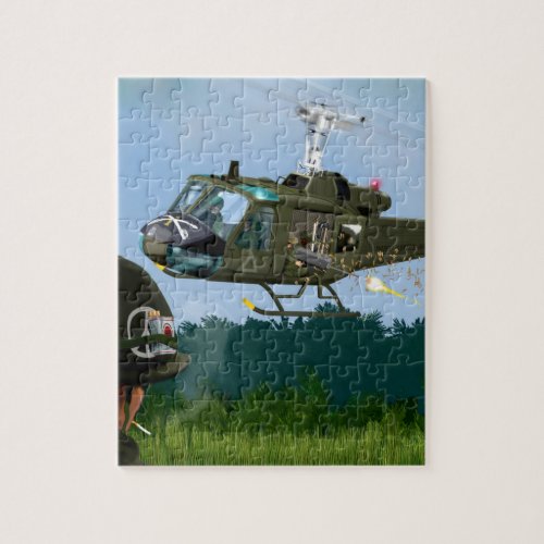 Vietnam War Bell Huey Jigsaw Puzzle