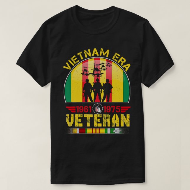 Vietnam War Era Retired Soldier T-Shirt (Design Front)