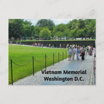 Vietnam War Memorial Postcard by ImpressImages at Zazzle