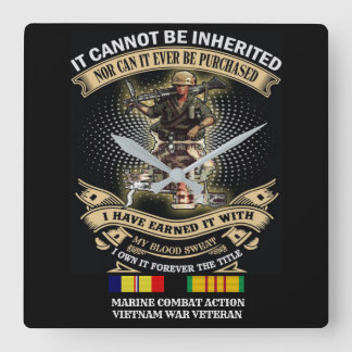 VIETNAM WAR VET CLOCK