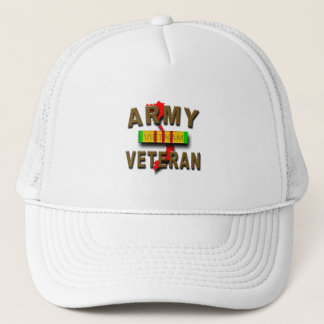 Vietnam War Veteran Service Ribbon, ARMY Trucker Hat