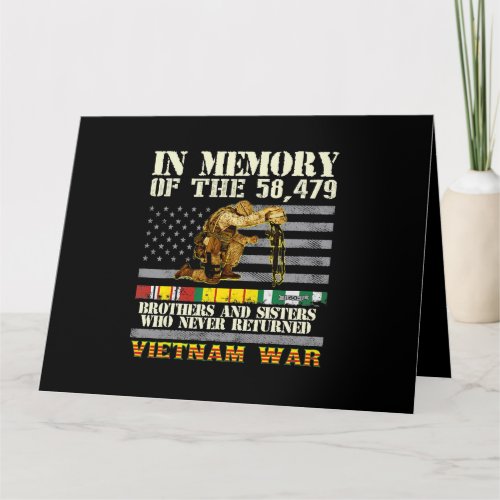 Vietnam War Veterans US Memorial Day In The Memory Card