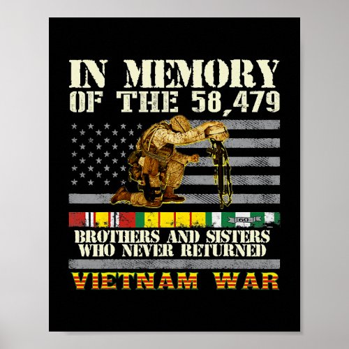 Vietnam War Veterans US Memorial Day In The Memory Poster