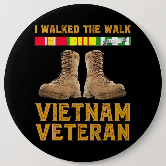 Vietnam War Vietnam Veteran Us Veterans Day 185 Button (Front)