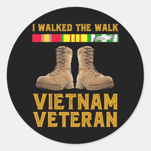 Vietnam War Vietnam Veteran Us Veterans Day 185 Classic Round Sticker