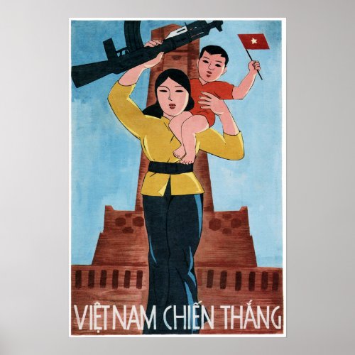VIETNAM WINS Old America Vietnam War Propaganda Poster