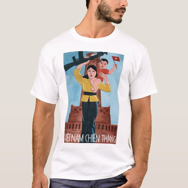 VIETNAM WINS! Old America Vietnam War Propaganda T-Shirt (Front)