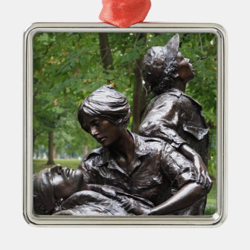 Vietnam Womens Memorial Metal Ornament