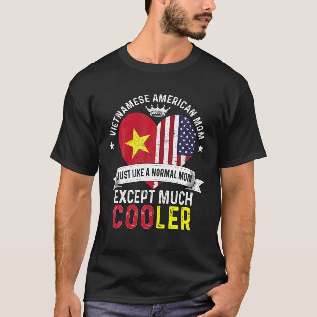 Vietnamese American Mom Mothers Day Mama Vietnam F T-Shirt (Front)