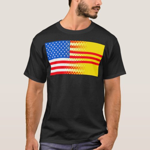 Vietnamese American South Vietnam Flag Gift  T_Shirt