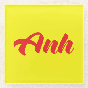 Vietnamese Brother - Anh ~ Tiếng Việt Language Glass Coaster