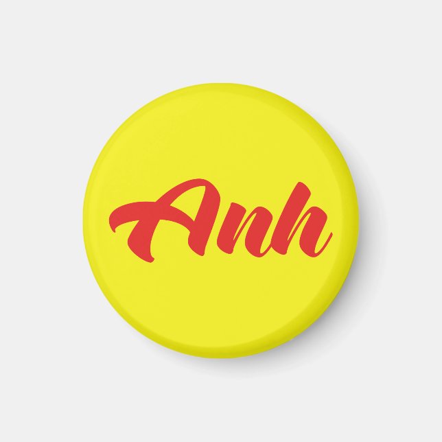 Vietnamese Brother - Anh ~ Tiếng Việt Language Magnet (Front)