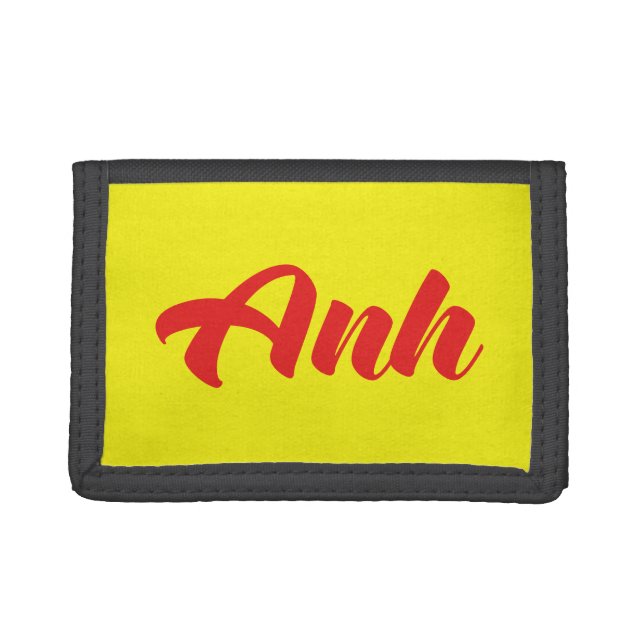 Vietnamese Brother - Anh ~ Tiếng Việt Language Trifold Wallet (Front)