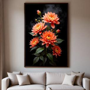 Vietnamese Chrysanthemum on the Moon Poster