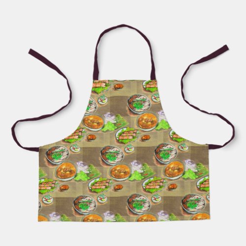 Vietnamese dishes apron