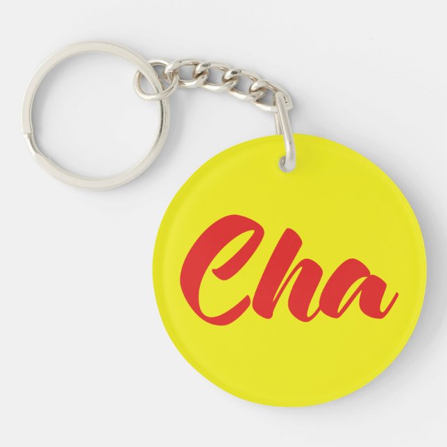 Vietnamese Father - Cha ~ Tiếng Việt Language Keychain (Front)