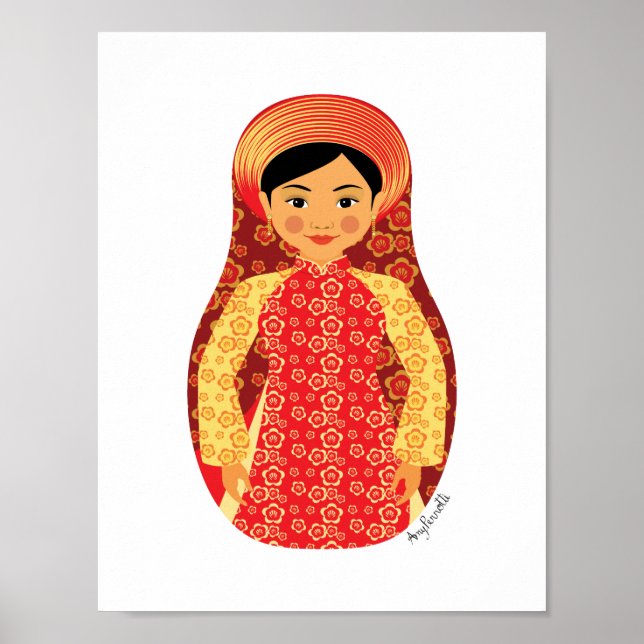 Vietnamese Fire Matryoshka Poster (Front)