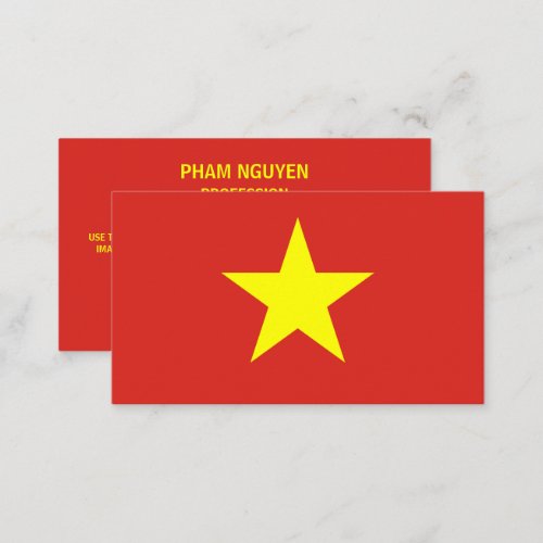 Vietnamese Flag Flag of Vietnam Business Card
