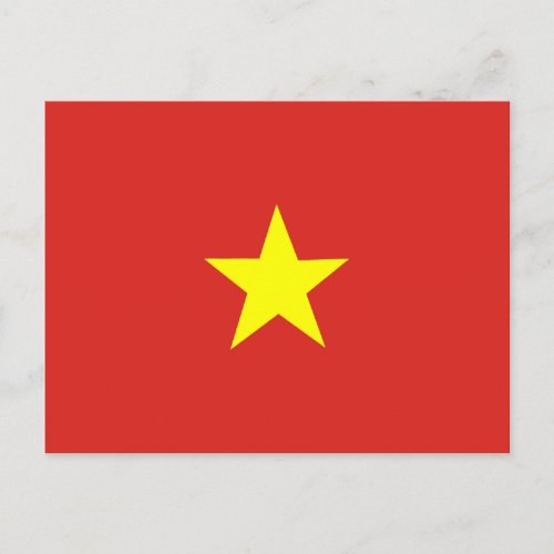 Vietnamese Flag Postcard