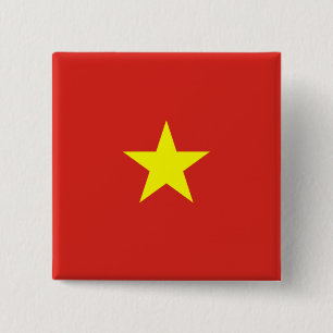 Vietnamese Flag (Vietnam) Button