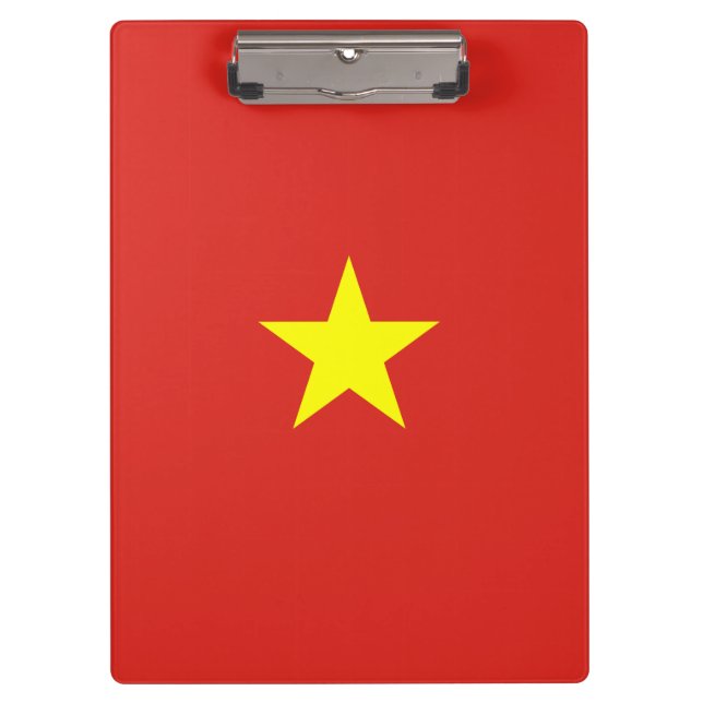 Vietnamese Flag (Vietnam) Clipboard (Front)