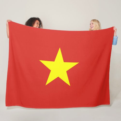 Vietnamese Flag Vietnam Fleece Blanket