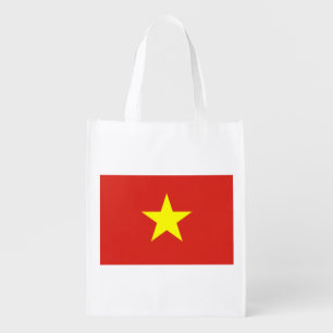 Vietnamese Flag (Vietnam) Grocery Bag
