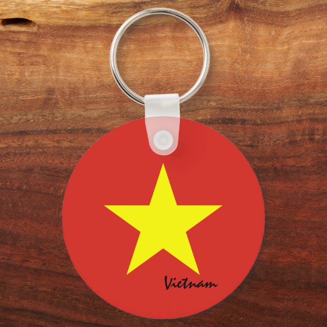 Vietnamese Flag & Vietnam holiday, patriots /sport Keychain (Front)
