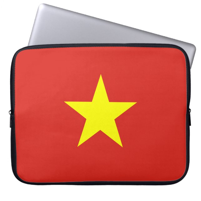 Vietnamese Flag (Vietnam) Laptop Sleeve (Front)