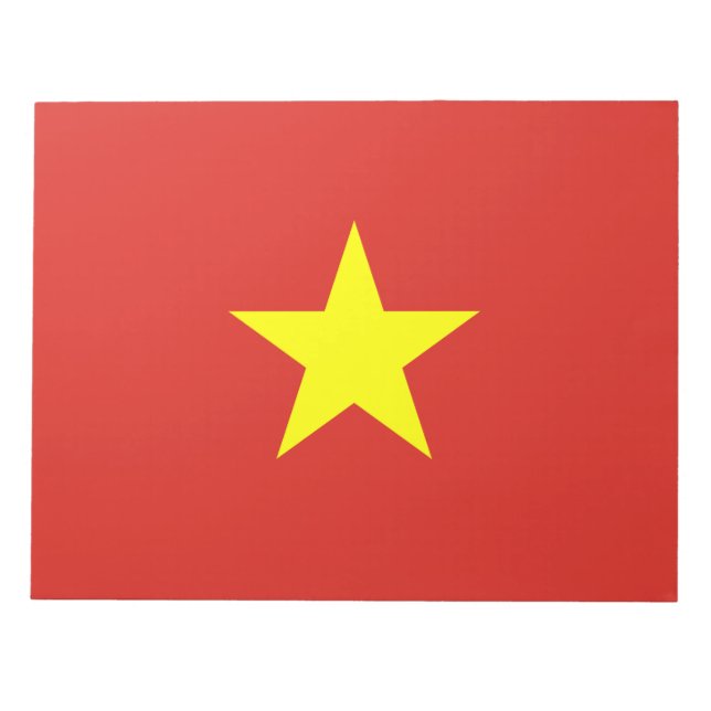 Vietnamese Flag (Vietnam) Notepad (Front)