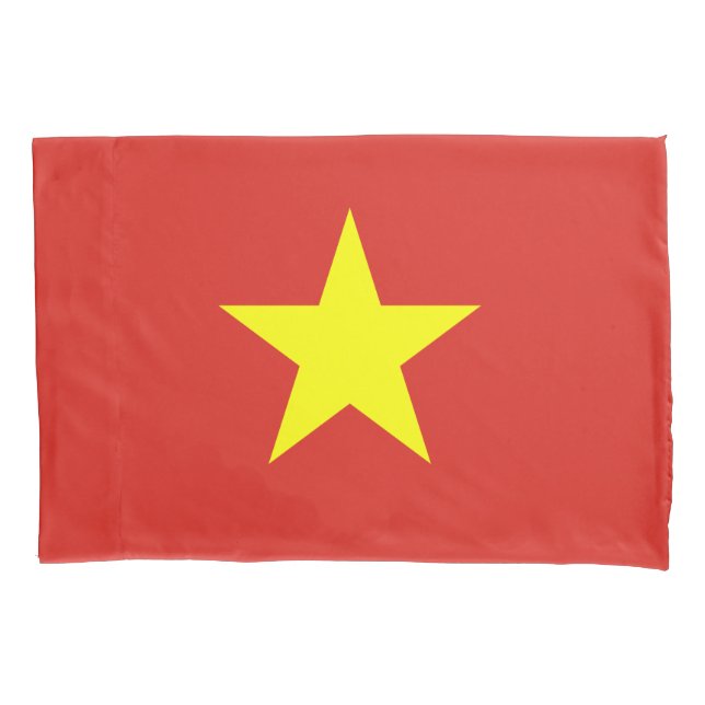 Vietnamese Flag (Vietnam) Pillow Case (Front-Left)