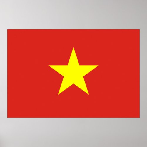 Vietnamese Flag Vietnam Poster