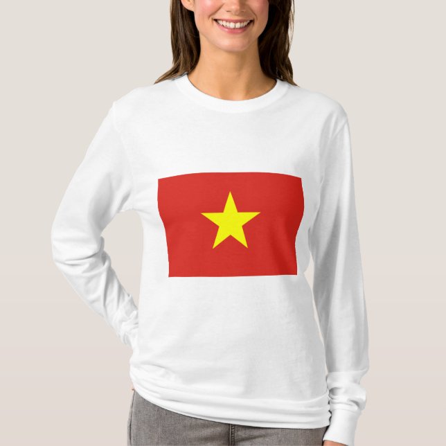 Vietnamese Flag (Vietnam) T-Shirt (Front)