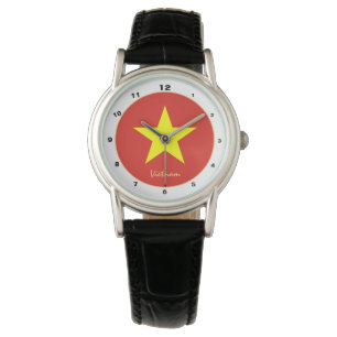Vietnamese Flag & Vietnam trendy fashion /design Watch