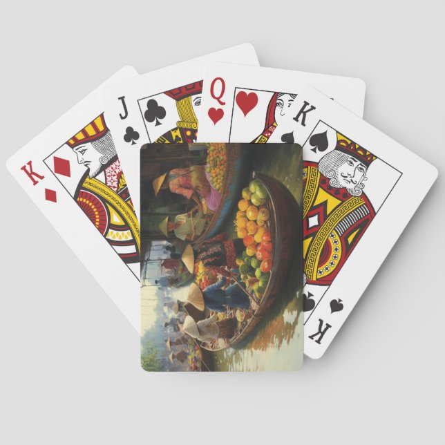 Vietnamese Floating Market Poker Cards (Back)