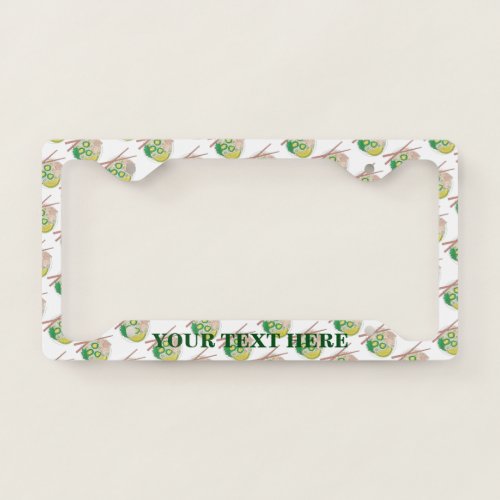 Vietnamese Food Pho Chicken Noodle Soup Foodie License Plate Frame