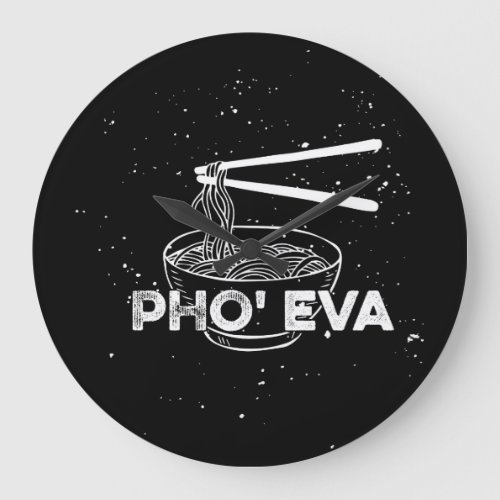 Vietnamese Food Pho Lover   Large Clock