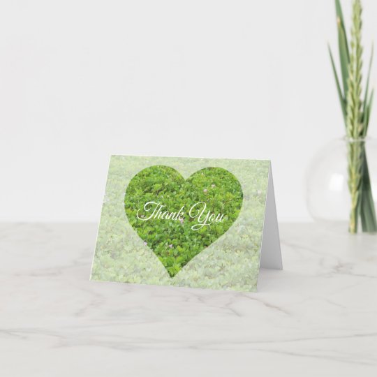 Vietnamese Heart Wedding Folded Thank You Card