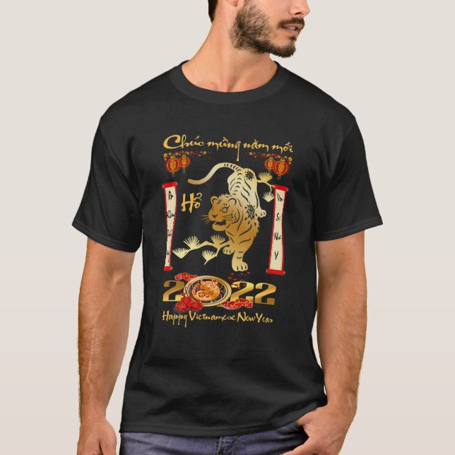 Vietnamese Lunar New Year 2022 Chuc Mung Nam Moi T-Shirt (Front)