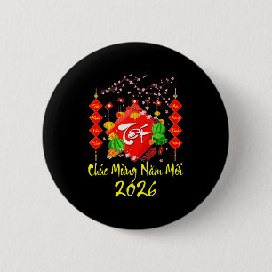 Vietnamese Lunar New Year 2026 Tet Viet Chuc Mung  Button