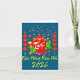 Vietnamese Lunar New Year 2026 Tet Viet Chuc Mung Card
